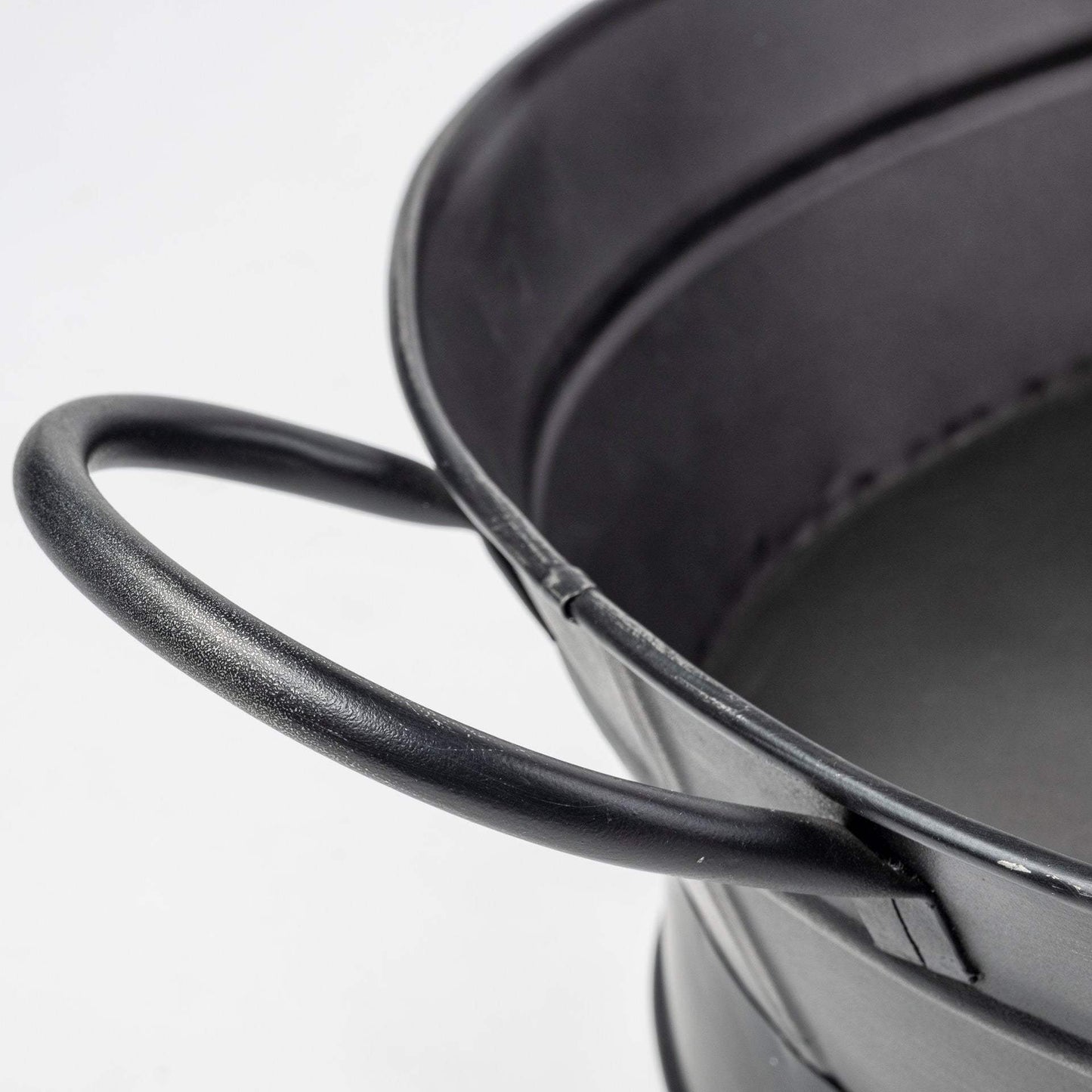 Vintage Black Metal Storage Basket - Homeroots - Flyclothing LLC