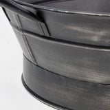 Vintage Black Metal Storage Basket - Homeroots - Flyclothing LLC