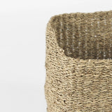Set of Three 16" Brown Square Wicker Basket - Homeroots - Flyclothing LLC