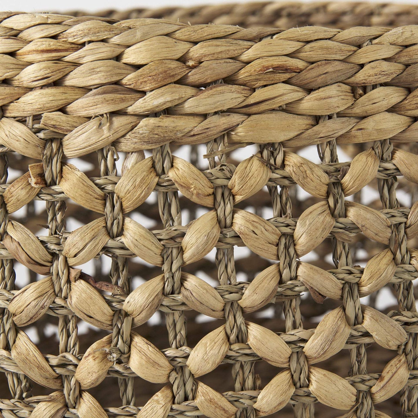 Set of Three 15" Brown Wicker Basket - Homeroots - Flyclothing LLC