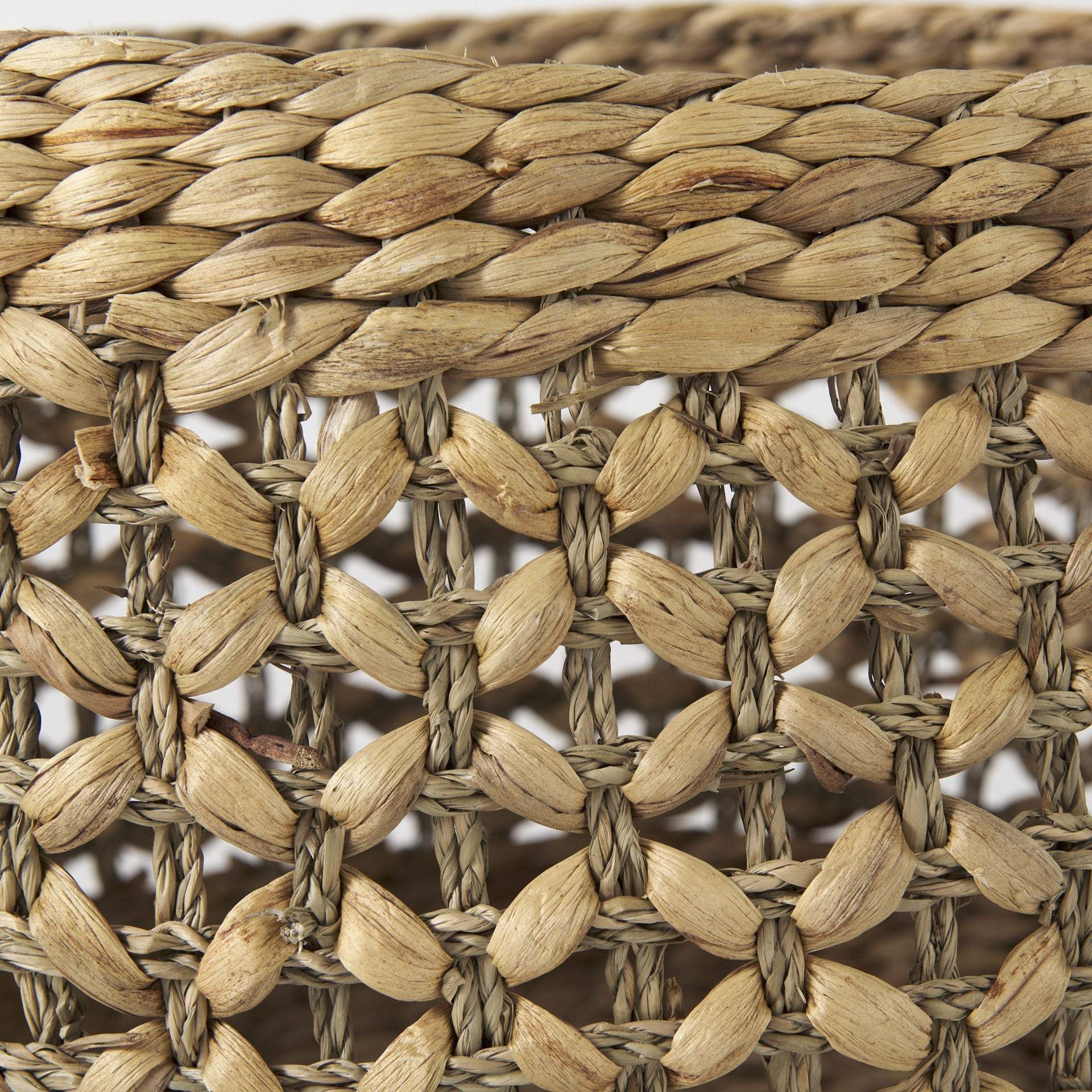 Set of Three 15" Brown Wicker Basket - Homeroots - Flyclothing LLC