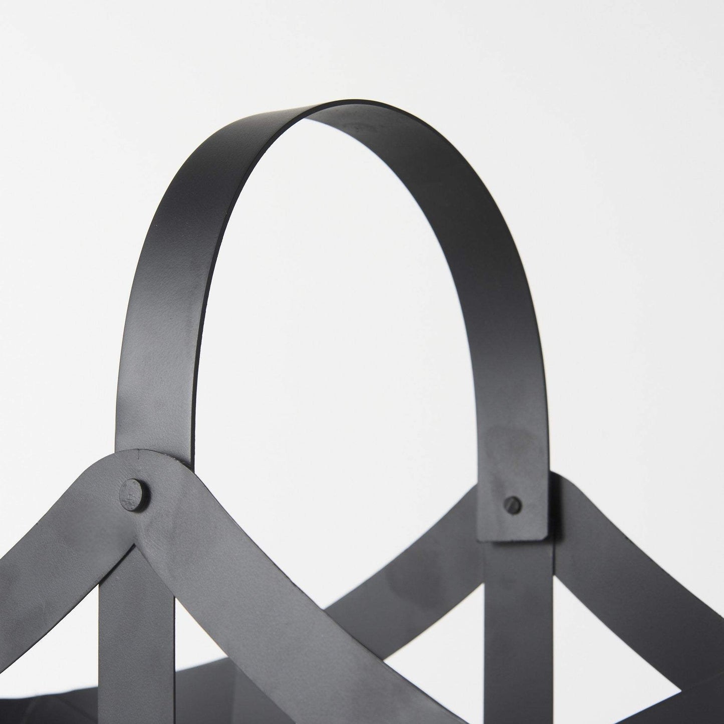 Set Of Two Black Geometric Metal Baskets - Homeroots - Flyclothing LLC
