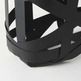 Set Of Two Black Geometric Metal Baskets - Homeroots - Flyclothing LLC