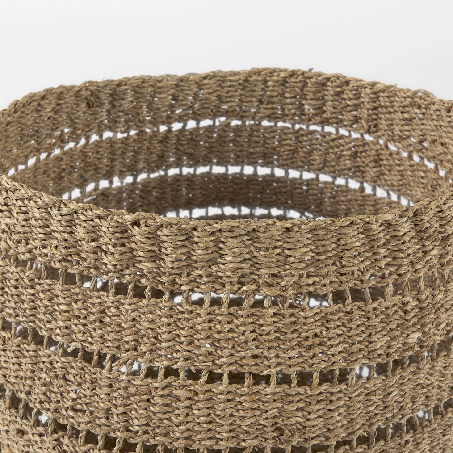 Set of Two 18" Brown Wicker Basket - Homeroots - Flyclothing LLC