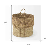 Set Of Three Two Tone Wicker Storage Baskets - Homeroots - Flyclothing LLC