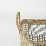 Set of Two 15" Natural Wicker Basket - Homeroots - Flyclothing LLC