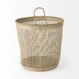 Set of Three 20" Natural Wicker Basket - Homeroots