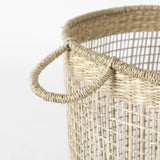 Set of Three 20" Natural Wicker Basket - Homeroots - Flyclothing LLC