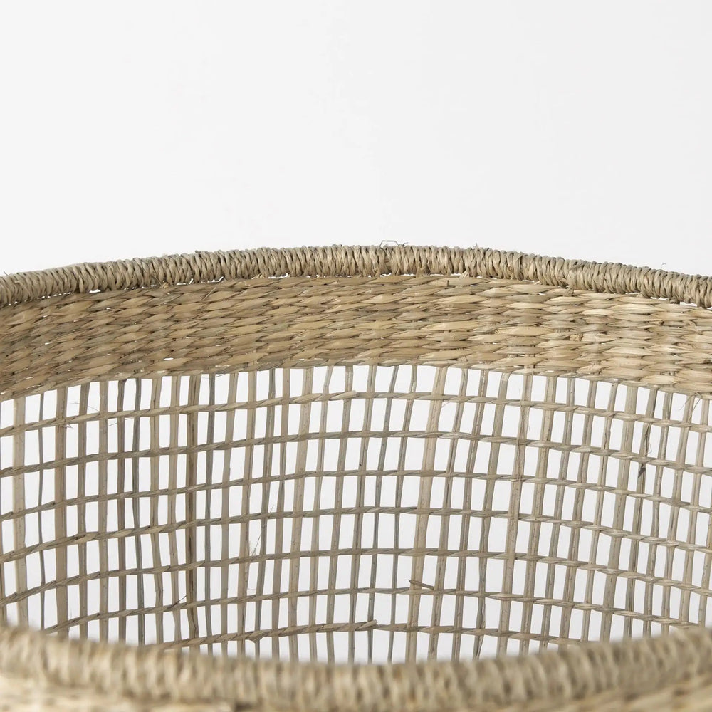 Set of Three 20" Natural Wicker Basket - Homeroots - Flyclothing LLC
