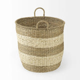 Set of Two 18" Brown Wicker Baskets - Homeroots