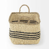 Set of Two 13" Natural Wicker Basket - Homeroots