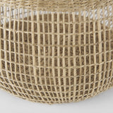 Set Of Two Wicker Storage Baskets With Long Handles - Homeroots - Flyclothing LLC