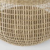 Set Of Two Wicker Storage Baskets With Long Handles - Homeroots - Flyclothing LLC