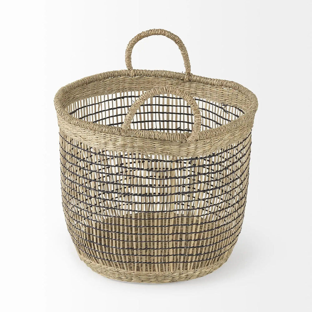 Set Of Three Light Brown Storage Baskets - Homeroots