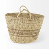 Set Of Two Detailed Wicker Storage Baskets - Homeroots