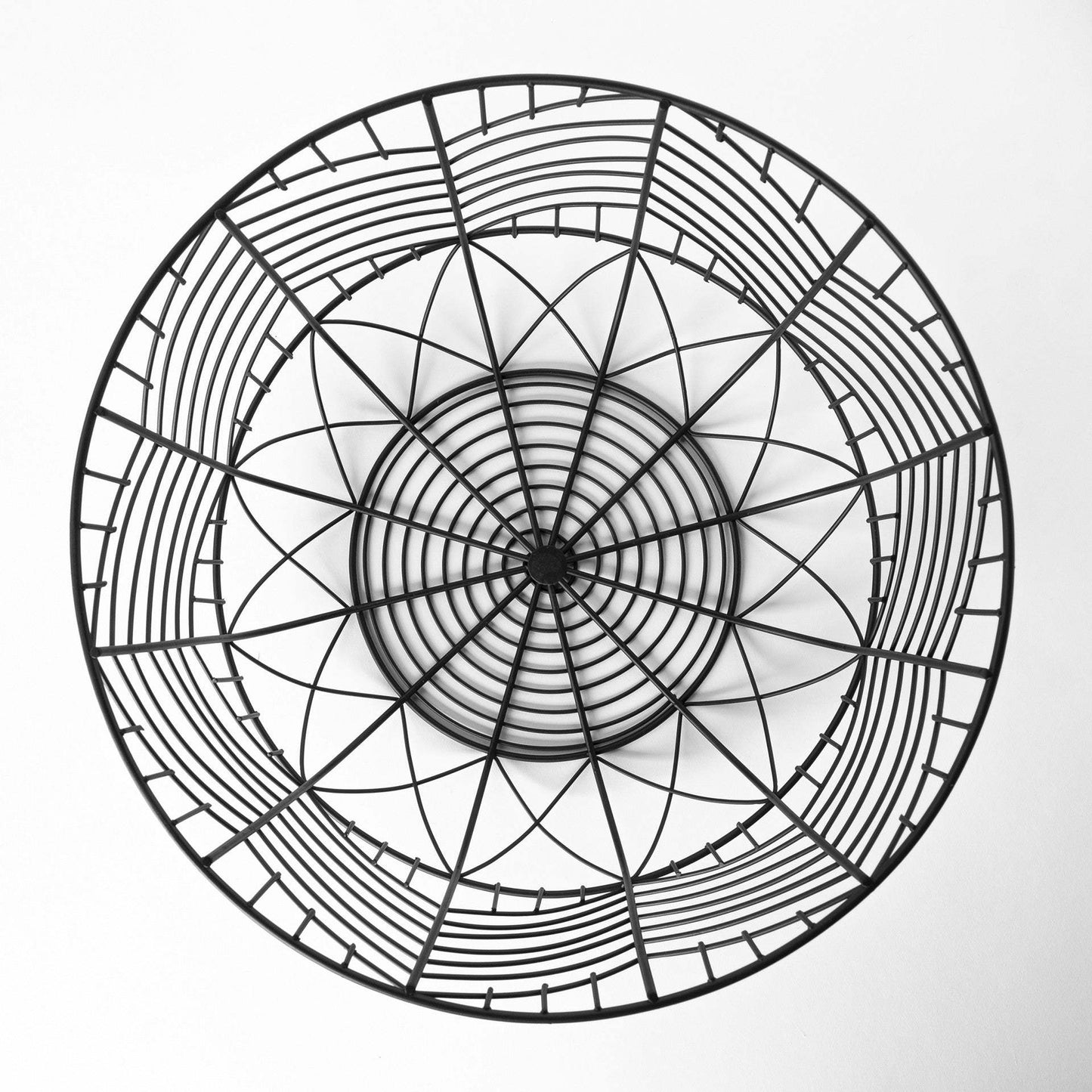 Set Of Two Black Metal Wire Chevron Bowls - Homeroots - Flyclothing LLC