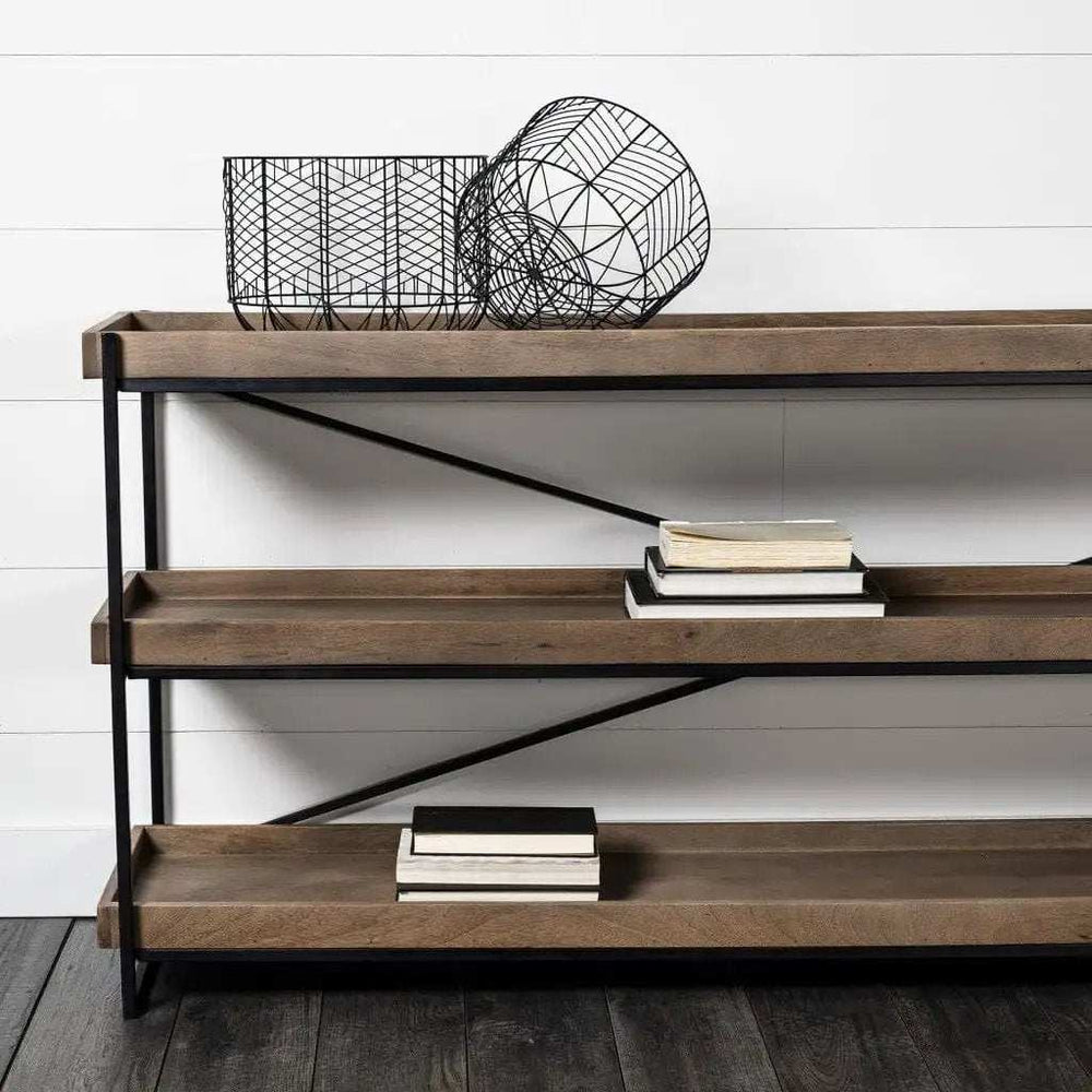 Set Of Two Black Metal Wire Chevron Bowls - Homeroots - Flyclothing LLC