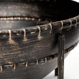 Set Of Two Metal Bowls With Stands - Homeroots - Flyclothing LLC
