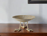 Antiqued Gold Webbed Feet Centerpiece Bowl - Homeroots