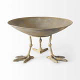 Antiqued Gold Webbed Feet Centerpiece Bowl - Homeroots - Flyclothing LLC