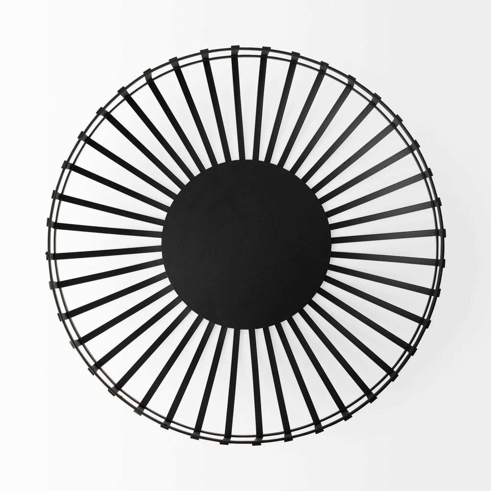 Set Of Two Black Metal Wire Decorative Bowls - Homeroots - Flyclothing LLC