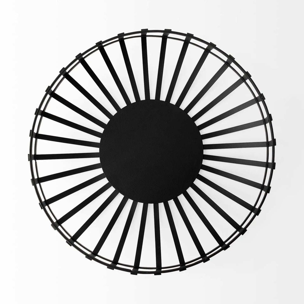 Set Of Two Black Metal Wire Decorative Bowls - Homeroots - Flyclothing LLC