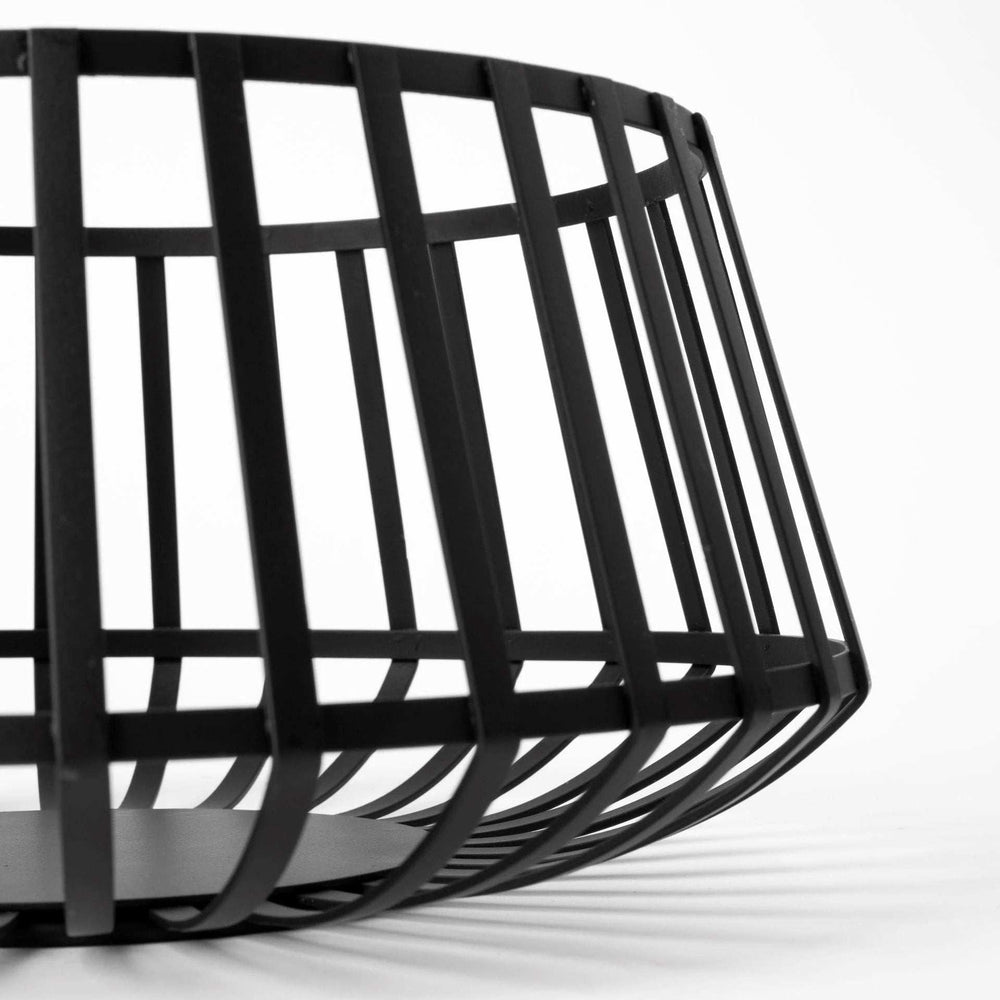 Set Of Two Black Metal Wire Decorative Bowls - Homeroots - Flyclothing LLC