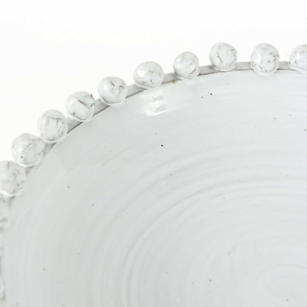 Off White Ceramic Centerpiece Bowl - Homeroots - Flyclothing LLC