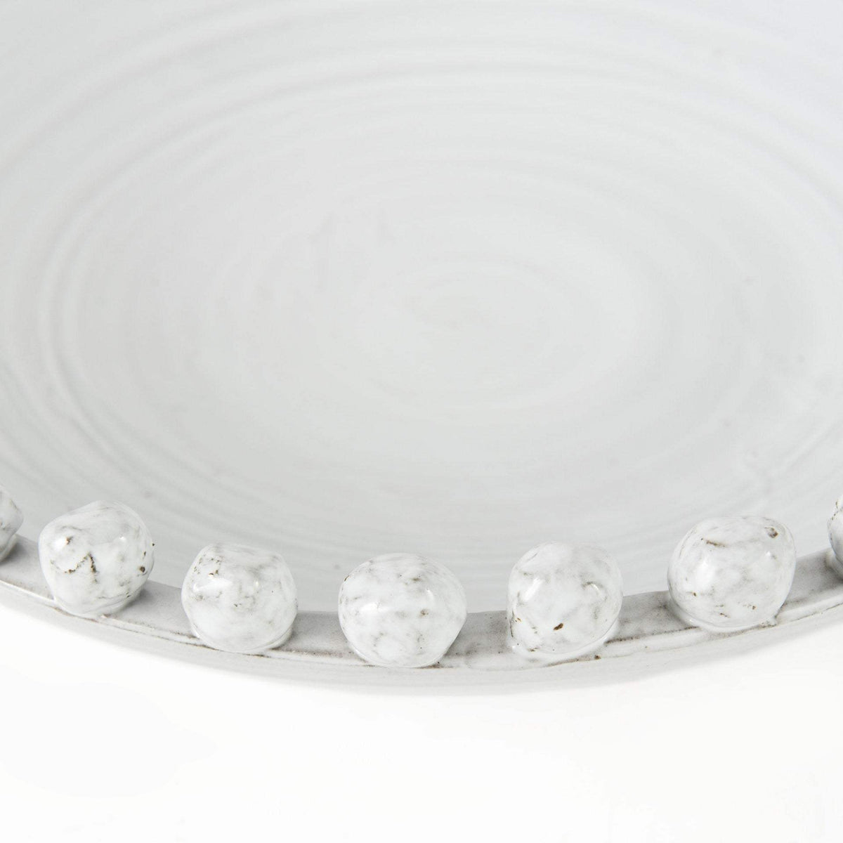 Off White Ceramic Centerpiece Bowl - Homeroots - Flyclothing LLC