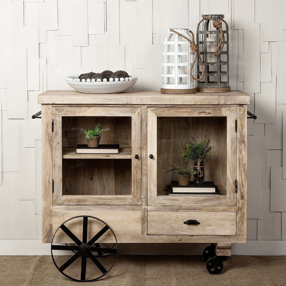 Off White Ceramic Centerpiece Bowl - Homeroots - Flyclothing LLC