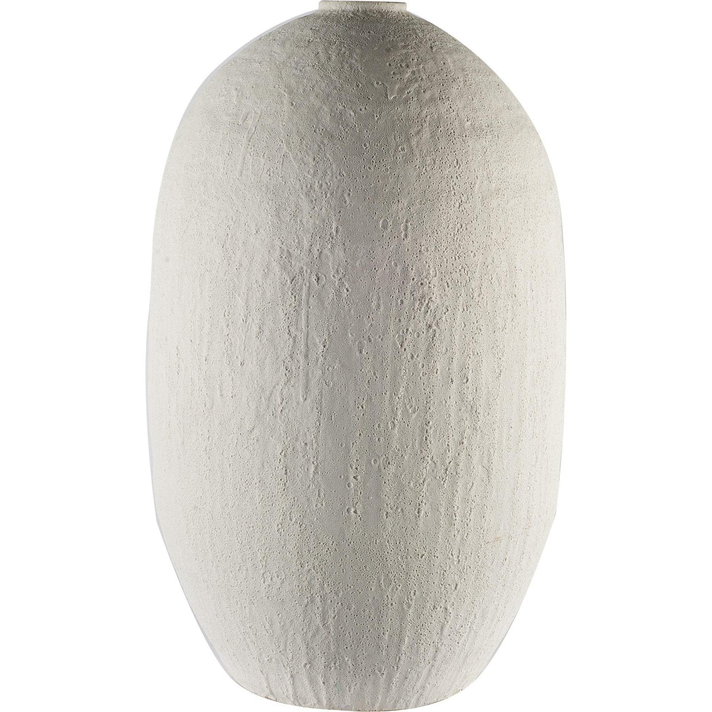 32" Narrow White Textured Ceramic Vase - Homeroots - Flyclothing LLC