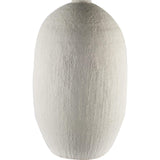 32" Narrow White Textured Ceramic Vase - Homeroots - Flyclothing LLC