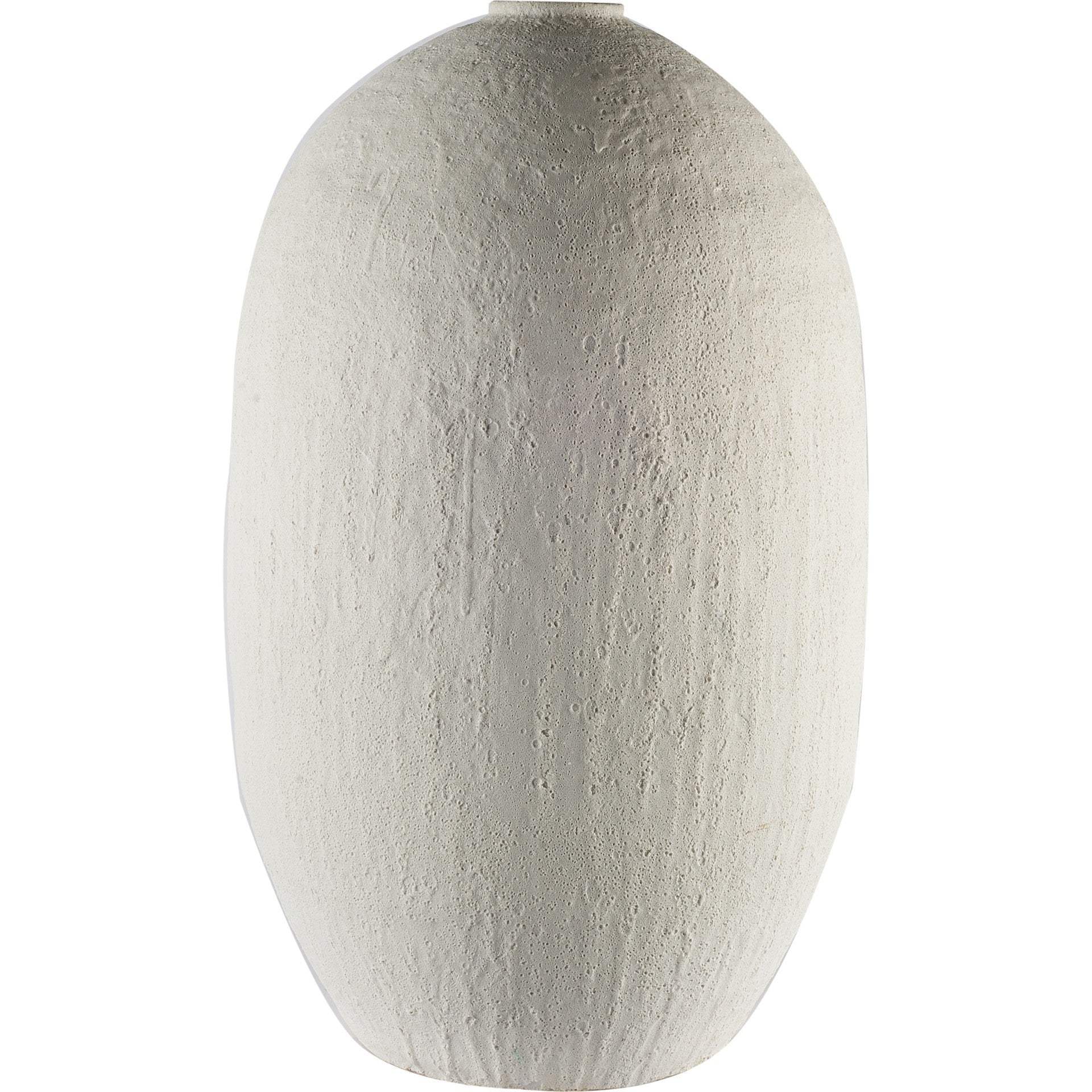 32" Narrow White Textured Ceramic Vase - Homeroots - Flyclothing LLC