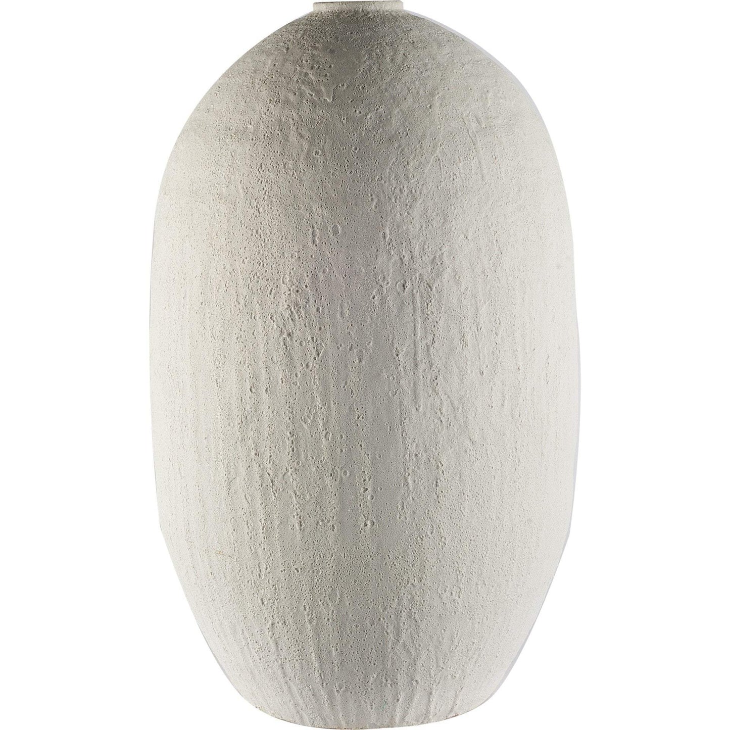 32" Narrow White Textured Ceramic Vase - Homeroots - Flyclothing LLC