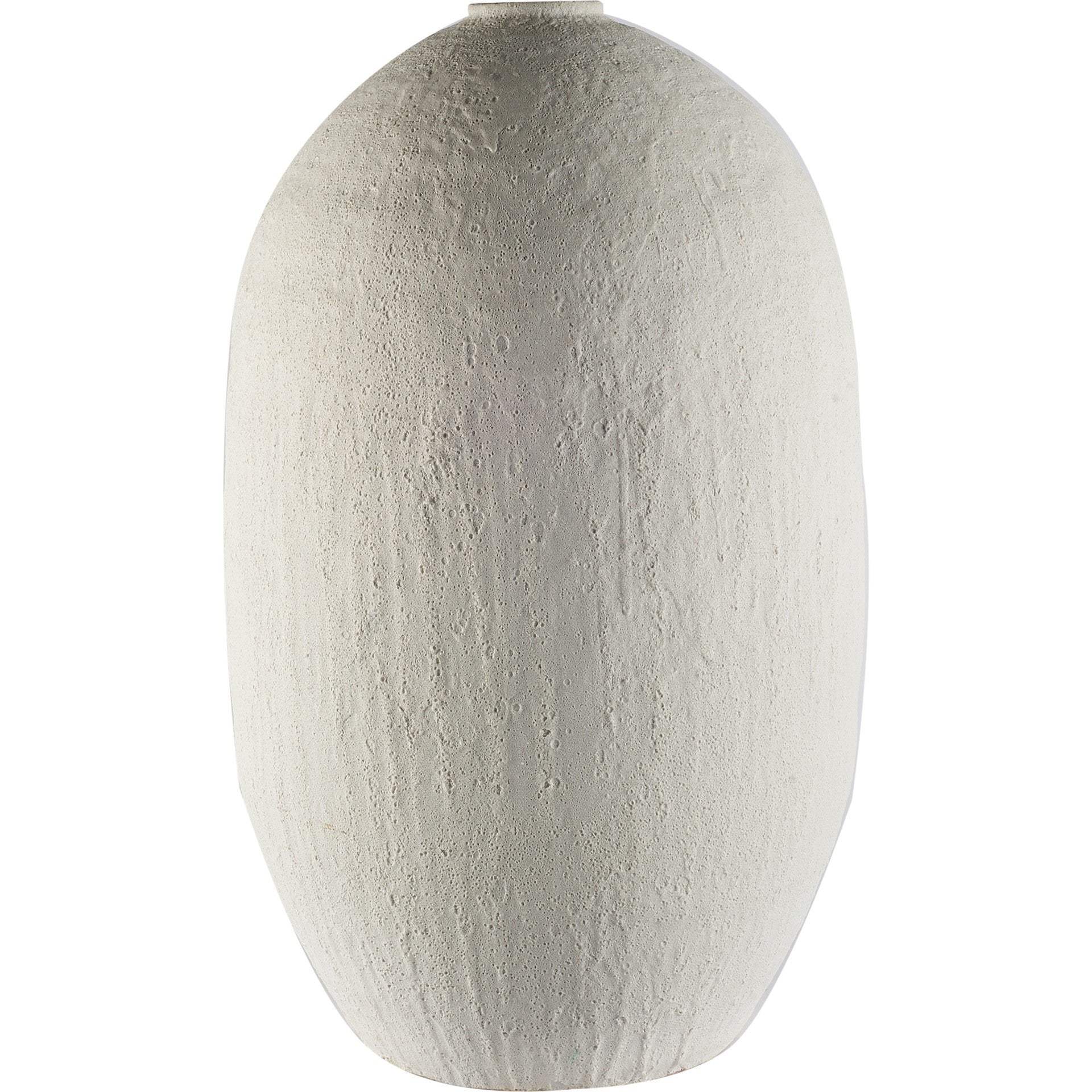 32" Narrow White Textured Ceramic Vase - Homeroots - Flyclothing LLC