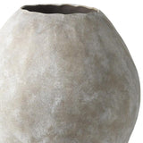 Kyros Natural Wash 28" Earthy Ceramic Oval Vase - Homeroots