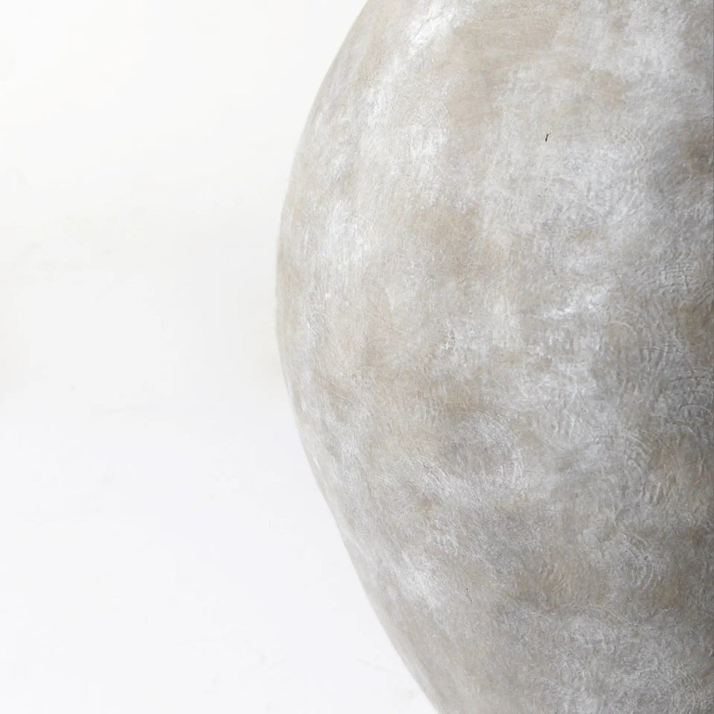 Kyros Natural Wash 28" Earthy Ceramic Oval Vase - Homeroots