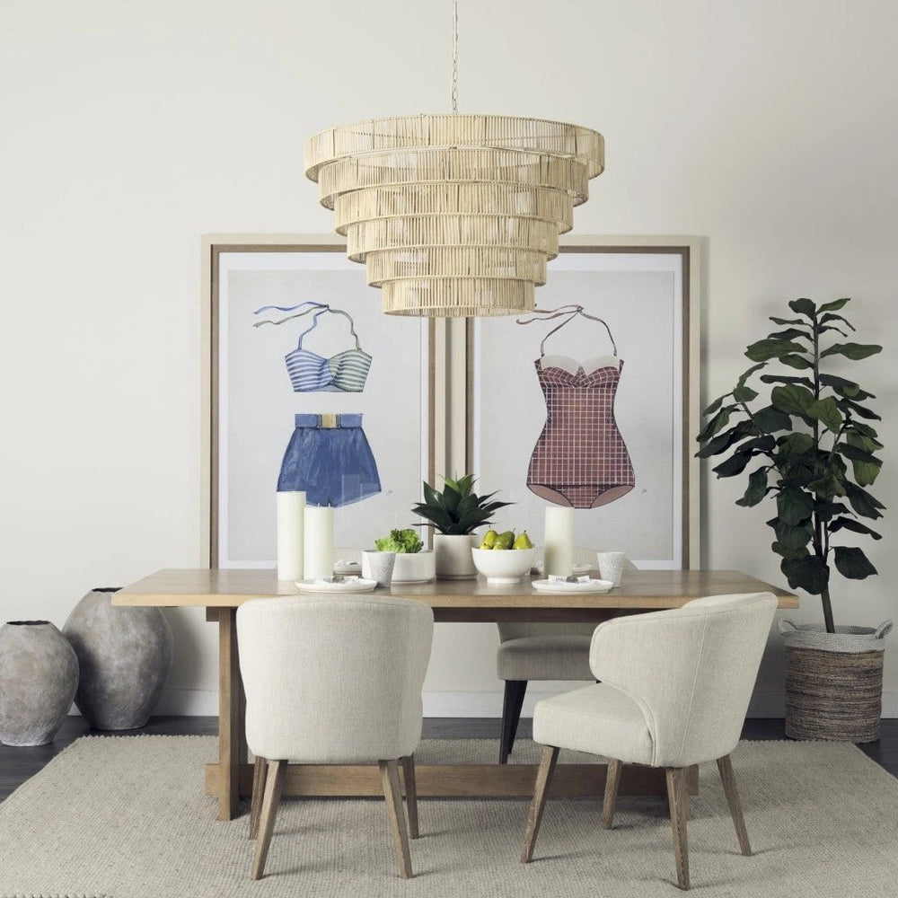 Kyros Natural Wash 28" Earthy Ceramic Oval Vase - Homeroots