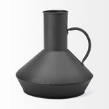 8" Black Metal Decorative Jug Tabletop Sculpture - Homeroots