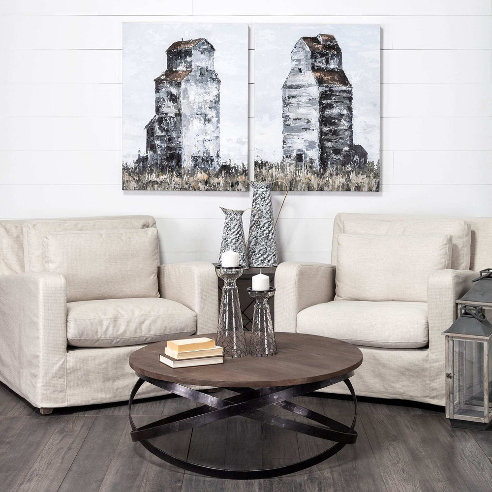 Black And White Textured Jug Vase - Homeroots - Flyclothing LLC