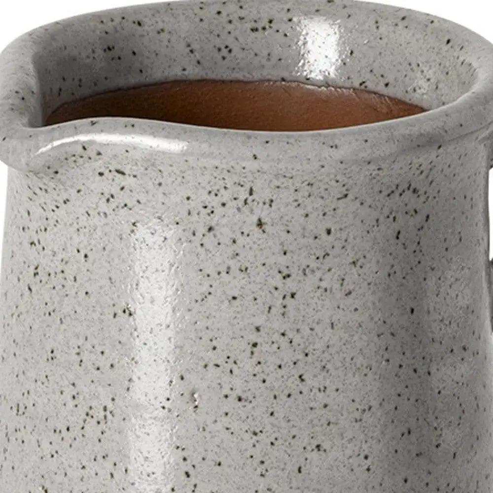 Gray Speckle Decorative Ceramic Jug - Homeroots - Flyclothing LLC