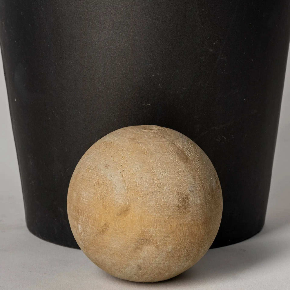 Set of Two Black and Brown Metal Cylindrical Urns - Homeroots - Flyclothing LLC