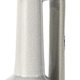 9" Gray and Off White Ceramic Jug Vase - Homeroots - Flyclothing LLC