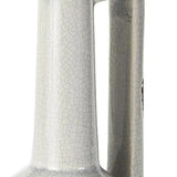 9" Gray and Off White Ceramic Jug Vase - Homeroots
