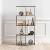 9" Gray and Off White Ceramic Jug Vase - Homeroots