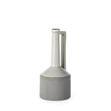 White And Gray Jug Vase - Homeroots