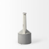White And Gray Jug Vase - Homeroots