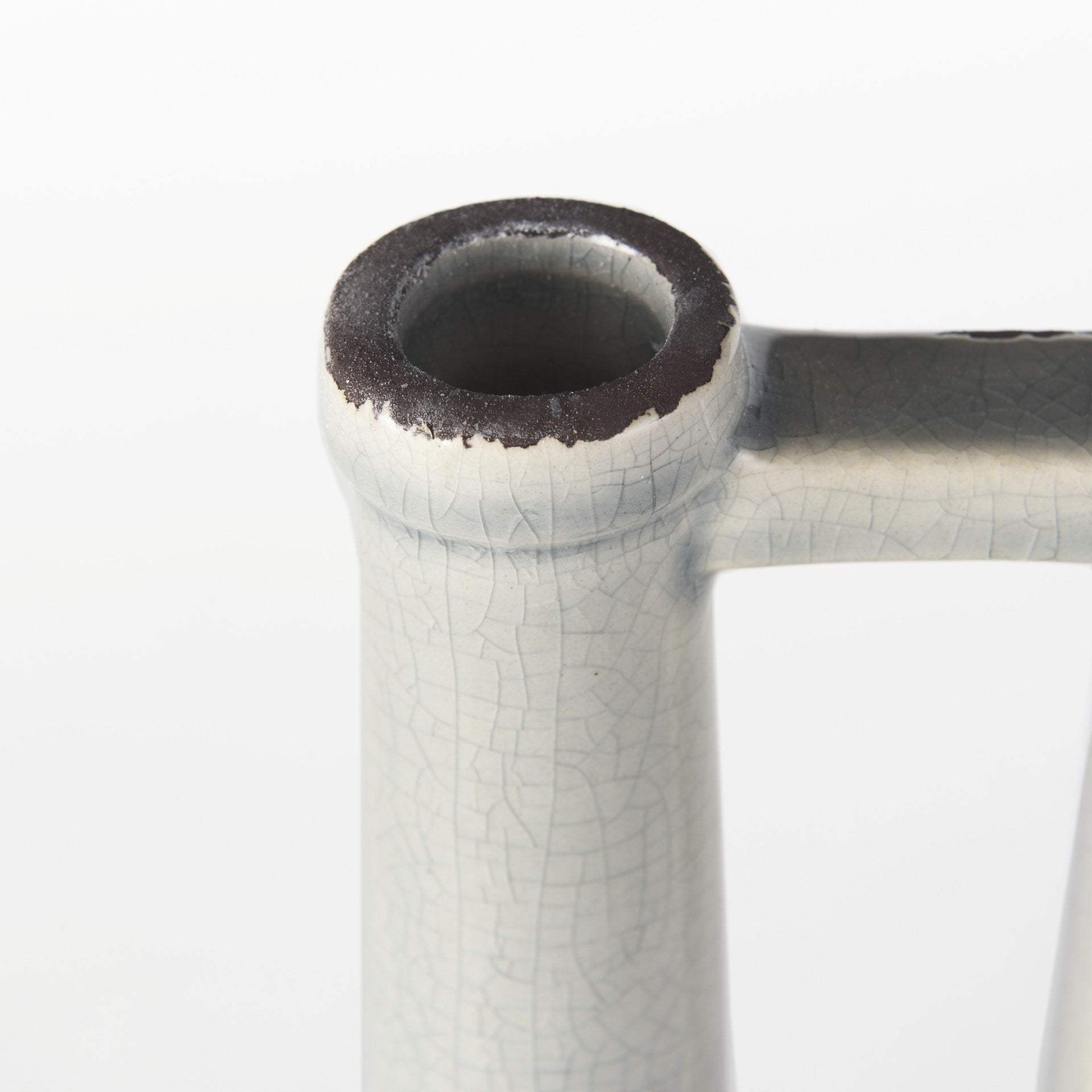 White And Gray Jug Vase - Homeroots - Flyclothing LLC