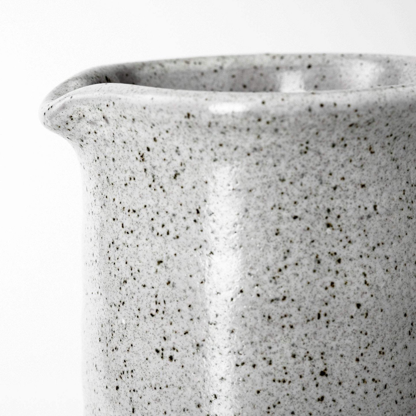 Tall Gray Speckle Decorative Ceramic Jug - Homeroots - Flyclothing LLC
