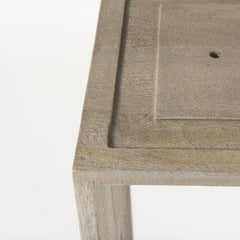 Set of Two Rustic Light Gray Brown Cube Box Shelves - Homeroots